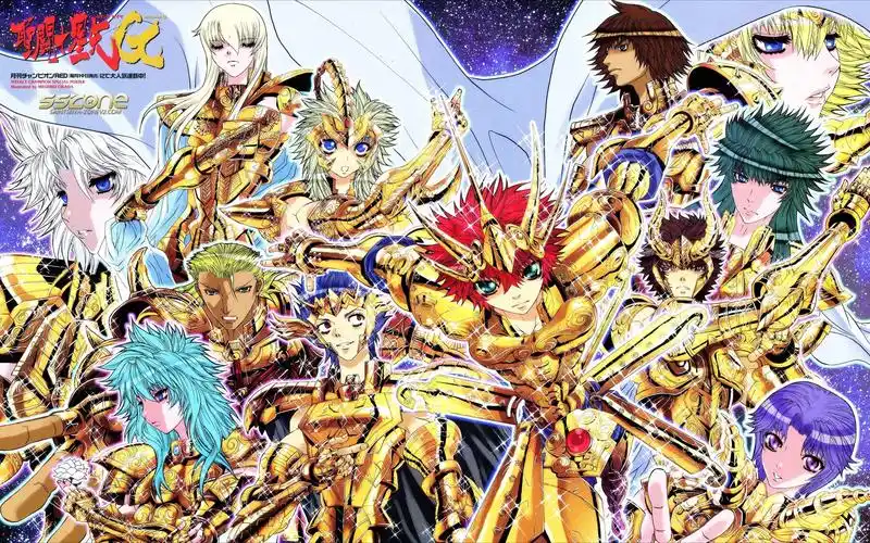 壁纸 黄金圣斗士,经典动漫,光芒四射