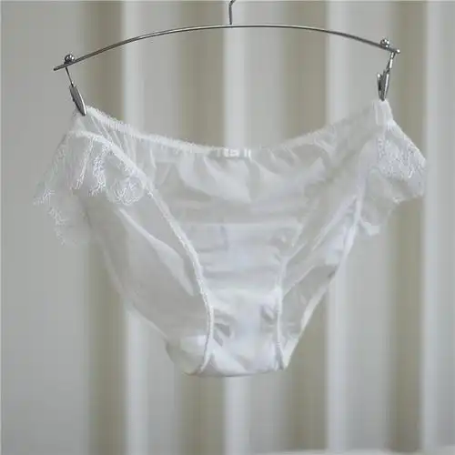 欧美少女内裤低腰三角裤超薄网纱 透明透气 全透提臀夏日复古透视