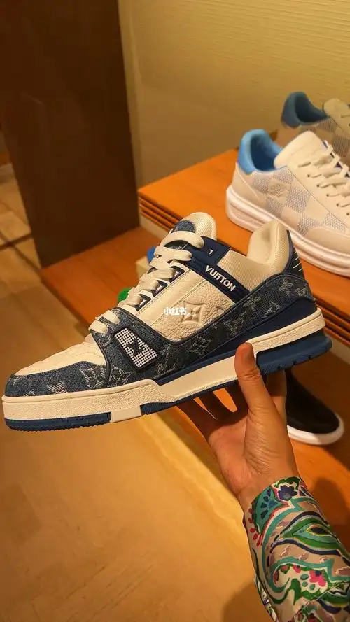 lvtrainer牛仔魔术贴运动鞋