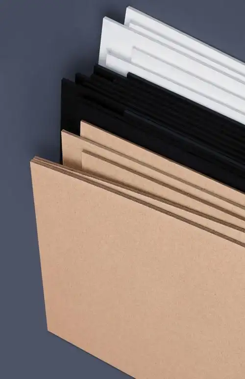 硬纸板卡板硬纸幼儿园学生手工diy硬纸板白色黑色模型隔板垫板活页本