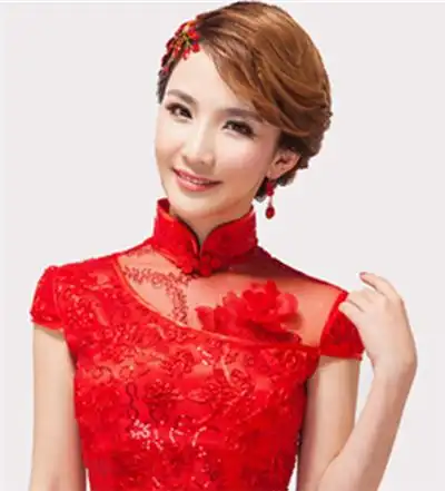 这么多好看的适合秀禾服的短发发型,短发新娘们也能够穿上美美的秀禾