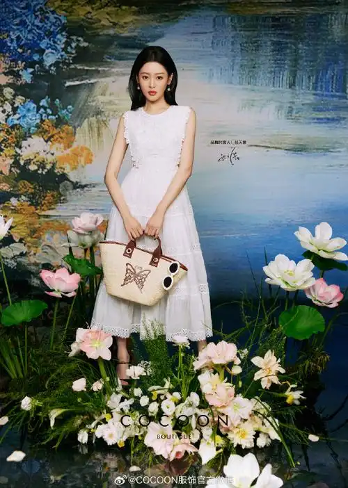置顶cocoon 2024夏季大片发布  品牌代言人#张天爱#    秘密花园,柔美