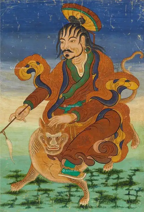 3176十八罗汉立轴八选一设色绢本