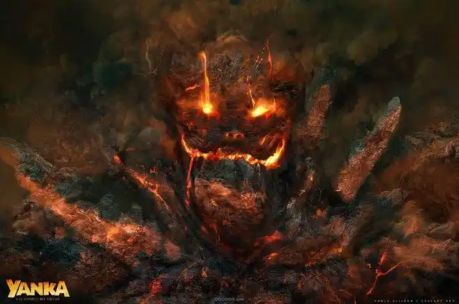 yanka冒险奇幻电影火焰岩浆怪兽造型设计阿根廷pabloolivera18p7jpg