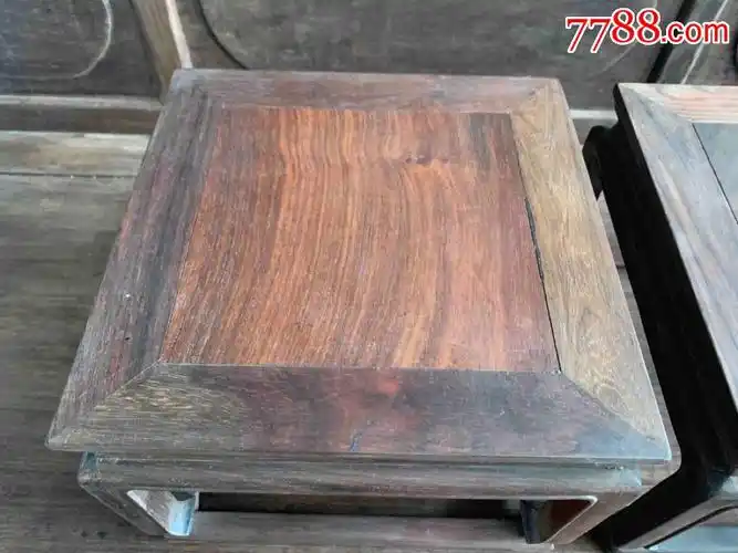 老红木酸枝小长方香几座1对