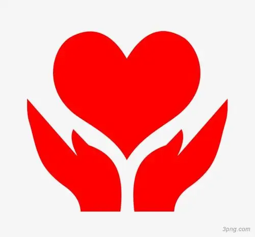 奉献爱心标志png素材透明免抠图片通知公告