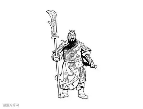 关羽怎么画简单又帅