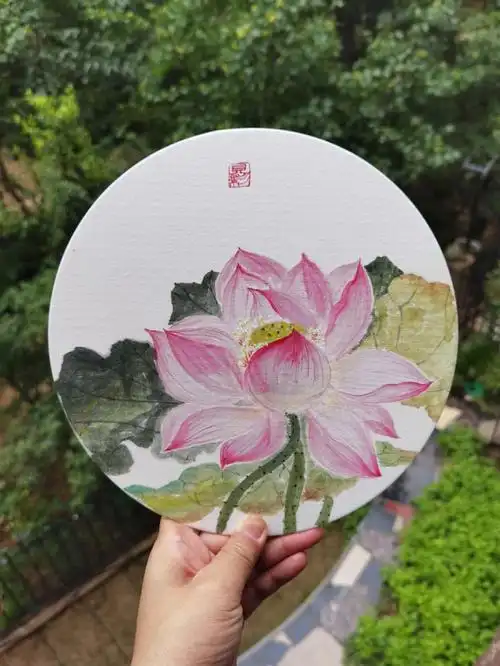 小方法怎样画立体感的荷花花蕊安排