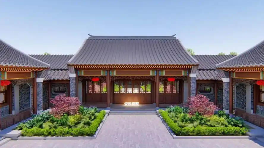 四合院 别墅设计 农村自建房 二进式四合院别墅设计