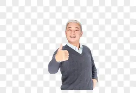老年人点赞图片素材