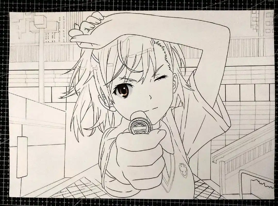 老粉诱捕器!#临摹 #御坂美琴 - 抖音