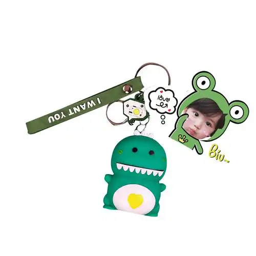 敬平情侣照片定制卡通钥匙链挂件汽车钥匙扣女款个性订做diy卡通公仔