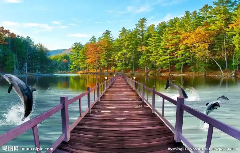 3d背景墙风景画图片