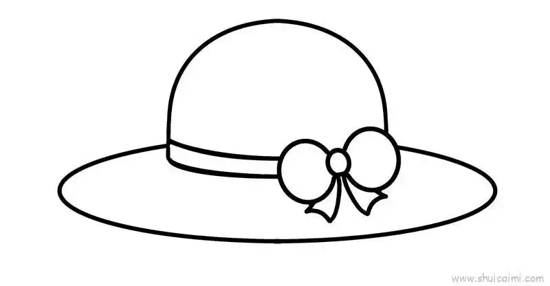 太阳帽儿童画怎么画 太阳帽简笔画图片