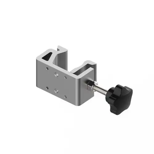 输液泵注射泵夹具转接固定夹圆杆轨道安装铝合金架