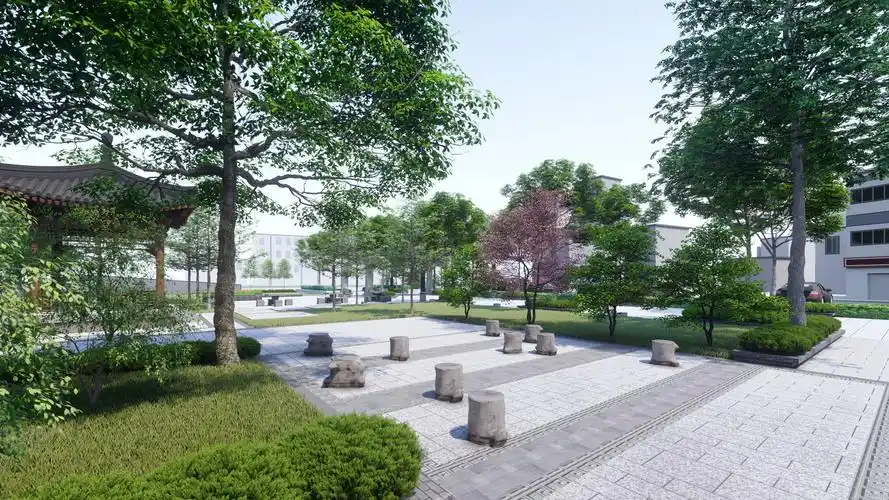 乡村公园设计方案|三维|场景|larch做做效果 - 原创作品 - 站酷