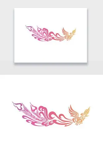 简约柔美凤凰设计元素