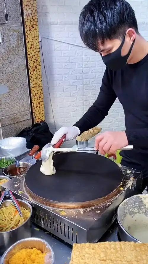 纯手工摊煎饼