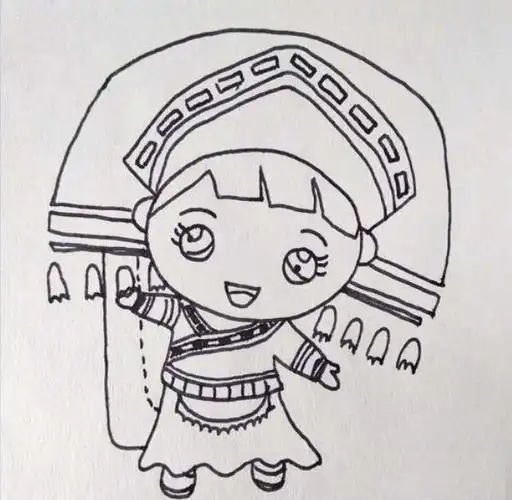 儿童人物简笔画大全 如图所示