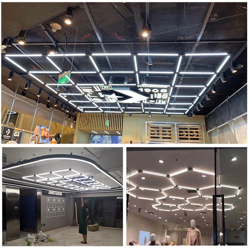 创意造型t8拼接灯管服装店订制方形模特装饰设计led灯管