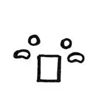 可爱表情控白底简单头像