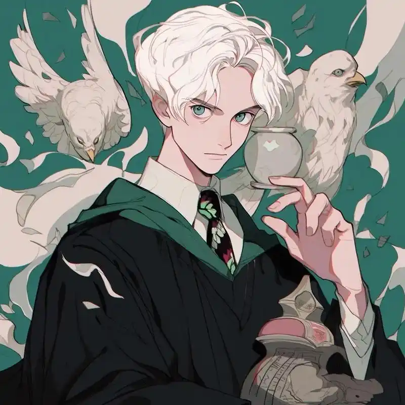 [头像]马尔福少爷.白发男神,蛇院少爷马尔福!#优质头像 # - 抖音