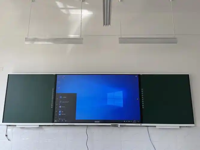 华为多媒体黑板实拍图中学汇报大厅实拍图河北工程大学附属学校的建成