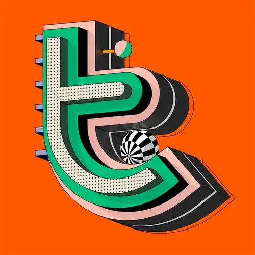 独特个性!18张有机立体英文字母设计