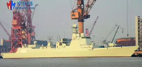 网传江南造船厂052d型驱逐舰新图 疑为117"西宁"舰
