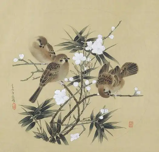 麻雀白描 - 美篇