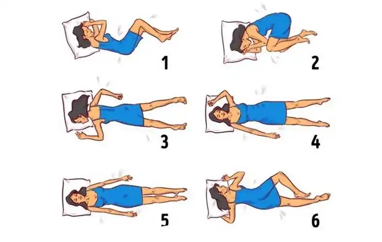 根据英国权威睡眠专家克里斯教授的研究,睡觉姿势可分为六种:胎儿式