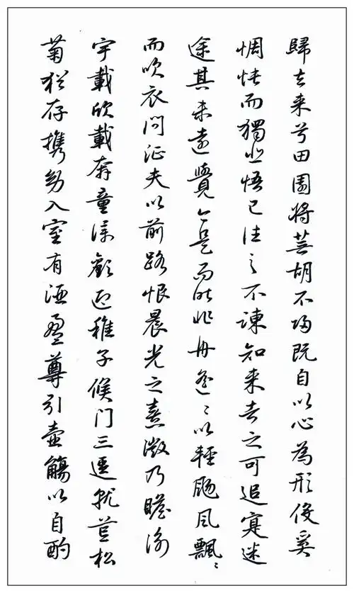 硬笔临帖之三零三赵孟頫《归去来兮辞》