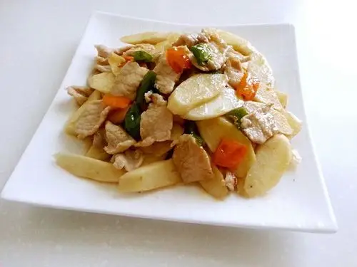 山药炒肉片