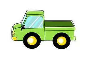 卡通卡车简笔画头彩色 简笔画图片大全-普车都