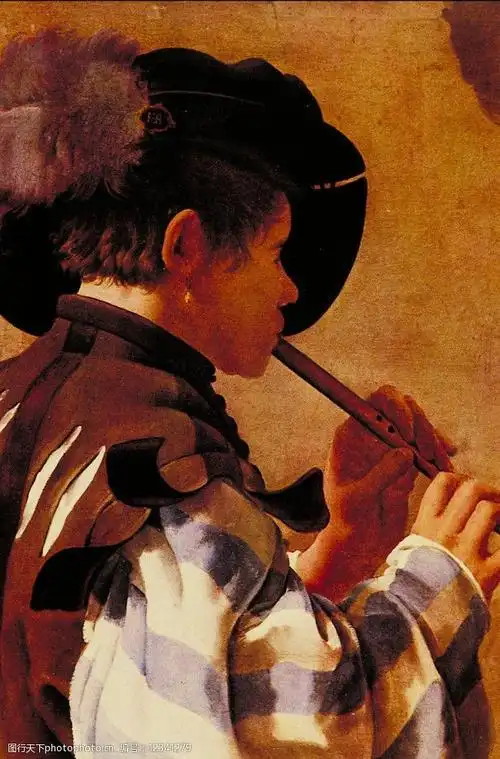 书法 关键词:油画吹笛子的男人 油画 人物油画 国外风情 国外传世名画