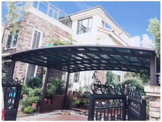 合金 铝合金棚停车棚家用小车汽车遮阳棚防雨防晒户外停车位雨棚团购