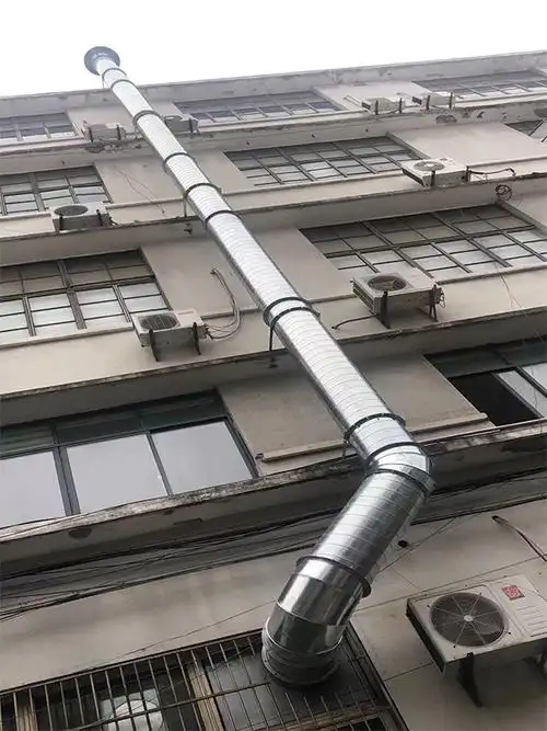 厨房排烟风管的安装方法