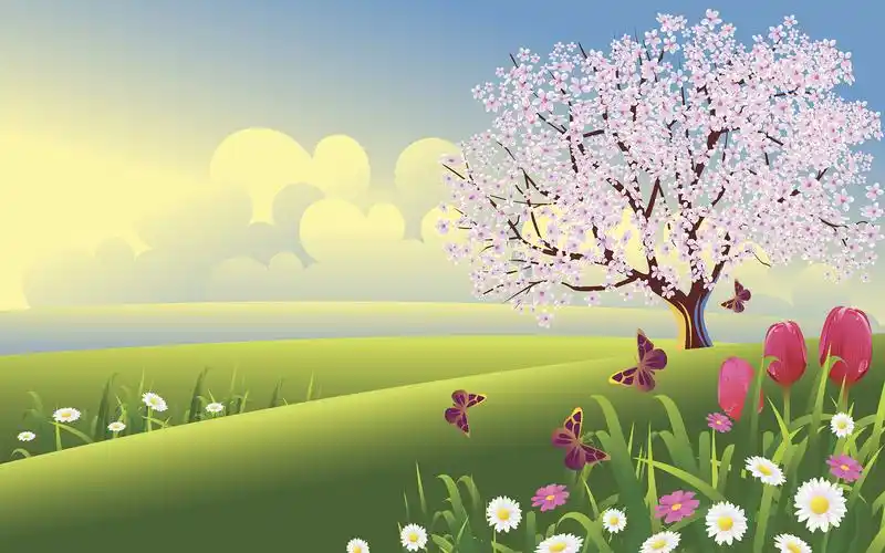 隔壁搬来的:[微软主题壁纸] 清风徐来 春暖花开