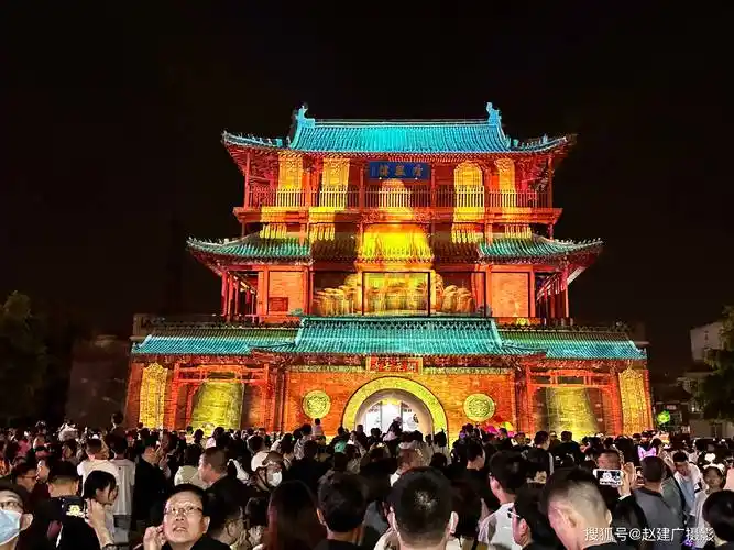 邢台清风楼灯光秀