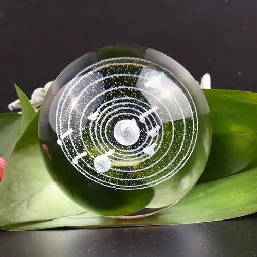 水晶球麋鹿星空圆球创意家居装饰品玻璃球小摆件可爱生日礼物女生 一