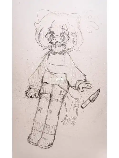 传说之下chara  #传说之下 #绘画日常今天没事摸了猫猫chara9491