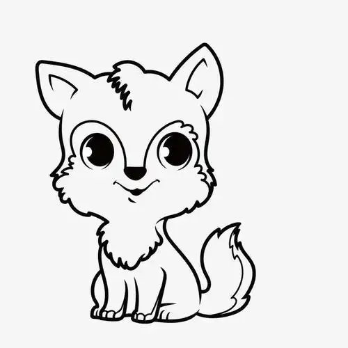 可爱小狐狸尾巴简笔画