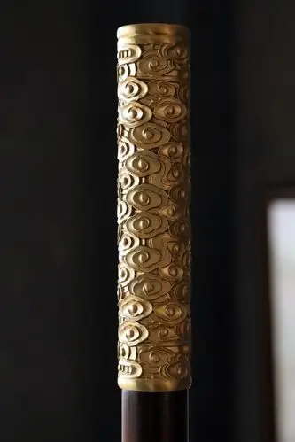 印度小叶紫檀定海神针金箍棒风水水柱摆件文房雅器摆件