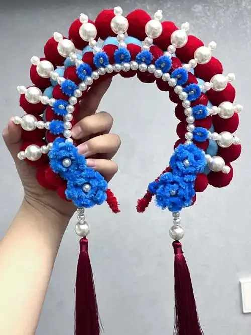 手工作业国风京剧发箍