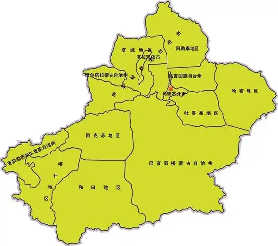 ai新疆地图矢量