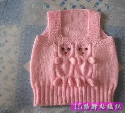 宝宝毛线背心编织款式,思路|棒针作品秀 - 15路驿站