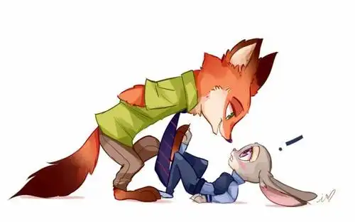 求,疯狂动物城,朱迪和尼克合照图片,要超清无水印的,越多越好