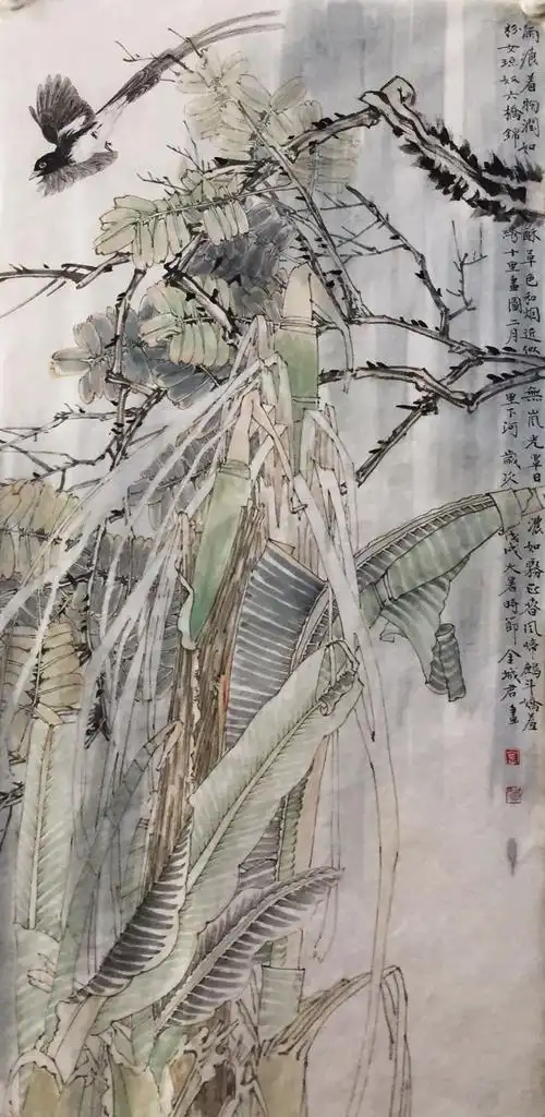 山花春世界著名画家金城君作品赏析