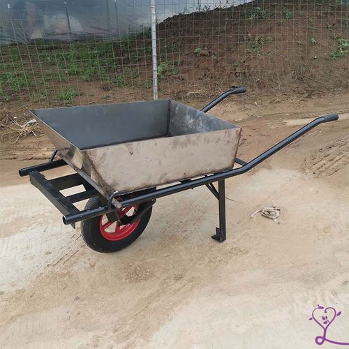 独轮小推车工地农用沙泥土建筑翻斗垃圾搬运货花园人力手推车 整车1辆