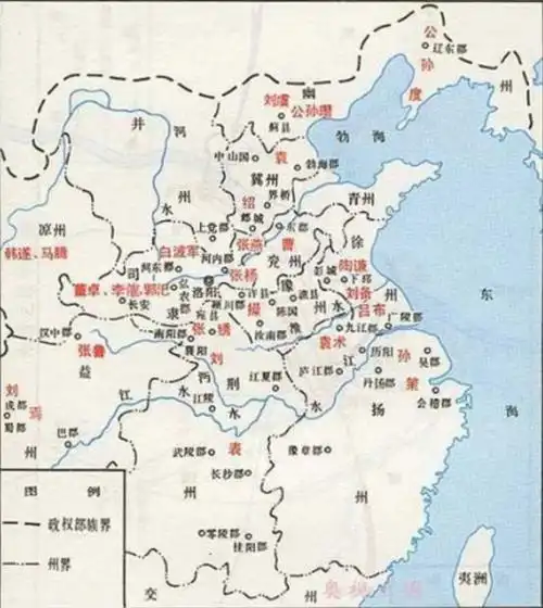 东汉末期天下共分多少州郡